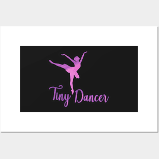 Tiny Dancer Watercolor Ballerina Dancer Posters and Art